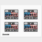 陸軍の母 長方形シール (シート)