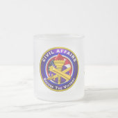 陸軍の民事 フロストグラスマグカップ (中央)