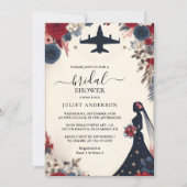 陸軍の海兵戦術軍隊ブライダルシャワー 招待状 (正面)