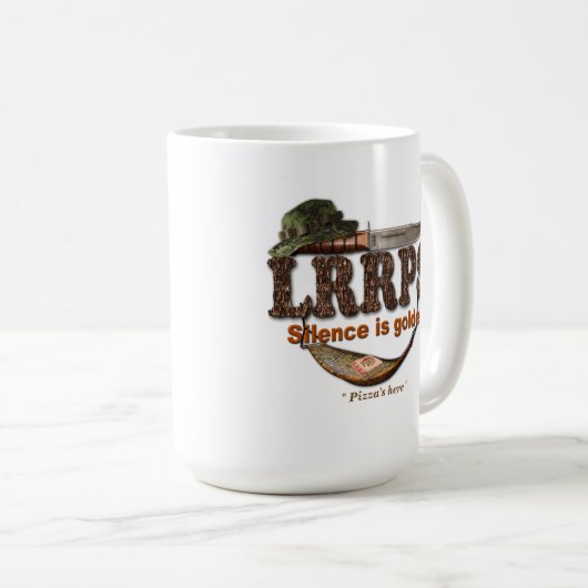陸軍の海軍の空軍lrrp lrrpsスナイパー コーヒーマグカップ (正面右)