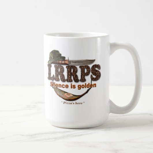 陸軍の海軍の空軍lrrp lrrpsスナイパー コーヒーマグカップ (右)
