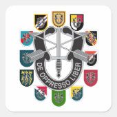 陸軍の特殊部隊グループグリーンベレットパッチフラッシュ スクエアシール (正面)