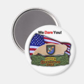 陸軍の空挺型レンジャー退役軍人の磁石 マグネット (正面/裏面)