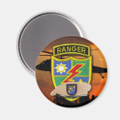 陸軍の空挺射撃機退役軍人ヴェッツLRRPレコン マグネット (正面/裏面)