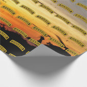 陸軍の空挺隊員のフォートベンニングパッチ ラッピングペーパー (角)