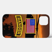 陸軍の空挺隊員の退役軍人のベット Case-Mate iPhoneケース (裏面 (横))