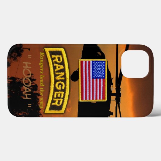 陸軍の空挺隊員の退役軍人のベット Case-Mate iPhoneケース (裏面 (横))