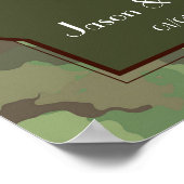 陸軍の結婚テーマ結婚の歓迎ポスタープリント ポスター (角)