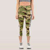 陸軍の緑の迷彩個人用設定 カプリレギンス (正面)