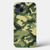 陸軍の緑の迷彩模様 Case-Mate iPhoneケース (裏面)