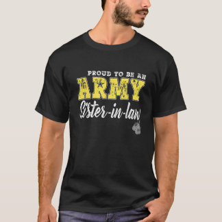 陸軍の義理の姉妹であることを誇りに思う ドッグタグ ミリタリー Tシャツ