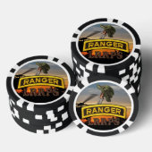 陸軍の航空機搭載型レンジャーlrp lrps lrps退役軍人vets ポーカーチップ (積み重ね)
