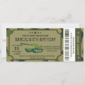 陸軍の誕生日パーティーの招待チケット 招待状 (正面)