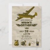 陸軍の誕生日 招待状 (正面)