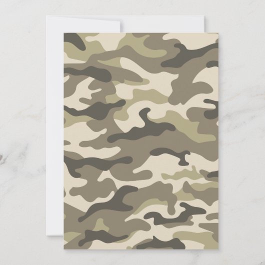 陸軍の誕生日 招待状 (裏面)