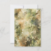 陸軍の軍隊物干し本ベビー 招待状 (裏面)