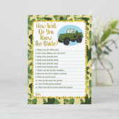 陸軍の迷彩柄どのように良く花嫁ゲームを知っている 招待状 (スタンド正面)