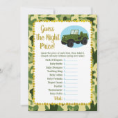 陸軍の迷彩柄ベビーは、正しい価格ゲームを推測 (正面)