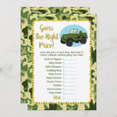 陸軍の迷彩柄ベビーは、正しい価格ゲームを推測 (正面/裏面)