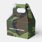 陸軍をテーマにしたバースデーパーティーのゲスト フェイバーボックス (裏面サイド)