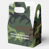 陸軍をテーマにしたバースデーパーティーのゲスト フェイバーボックス (オープン)