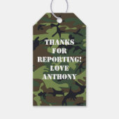 陸軍をテーマにした誕生日パーティー ギフトタグ (正面)