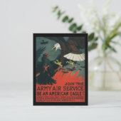 陸軍エアサービスヴィンテージWWIポスター ポストカード (スタンド正面)