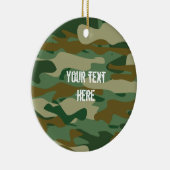 陸軍カスタム迷彩柄写真クリスマスツリーオーナメント セラミックオーナメント (右)