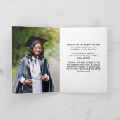 陸軍グリーン大学院モダン写真折り畳み 案内状 (内部)