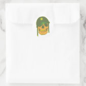 陸軍スカル ラウンドシール (バッグ)