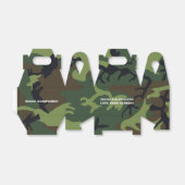 陸軍テーマの誕生日パーティーのゲスト フェイバーボックス (折り畳みなし)