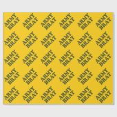 陸軍ブラット ラッピングペーパー (フラット)