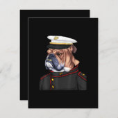 陸軍ブルドッグ軍隊軍 サンキューカード (正面/裏面)