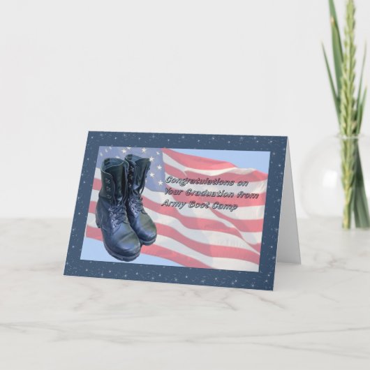 陸軍ブートキャンプからの卒業カード カード (正面)
