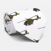 陸軍ヘリコプター漫画イラストレーション ネクタイ (ロール)