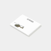 陸軍ヘリコプター漫画イラストレーション ポストイット (アングル)