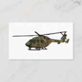 陸軍ヘリコプター漫画イラストレーション 名刺 (裏面)