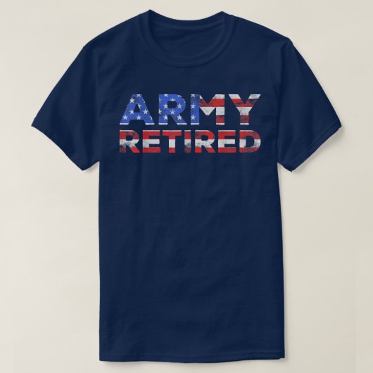陸軍リタイア軍U Tシャツ (デザイン正面)