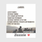 陸軍リーダーシップコードステッカー シール (シート)