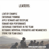 陸軍リーダーシップコードステッカー シール (正面)