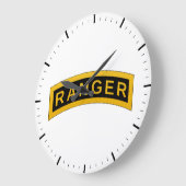陸軍レンジャー軍隊文字デザイン記号 ラージ壁時計 (傾斜)