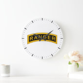 陸軍レンジャー軍隊文字デザイン記号 ラージ壁時計 (ホーム)