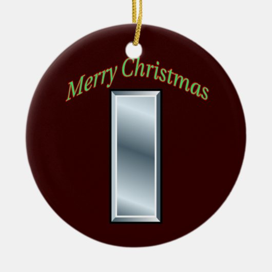 陸軍中尉クリスマスオーナメント セラミックオーナメント (正面)