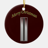 陸軍主任保証将校5クリスマスオーナメント セラミックオーナメント (正面)