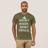 陸軍作。軍誇りを持った。 Tシャツ (正面フル)
