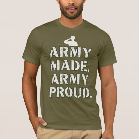 陸軍作。軍誇りを持った。 Tシャツ (正面)