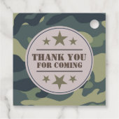 陸軍党派の好意ラベル、迷彩ラベル フェイバータグ (裏面)