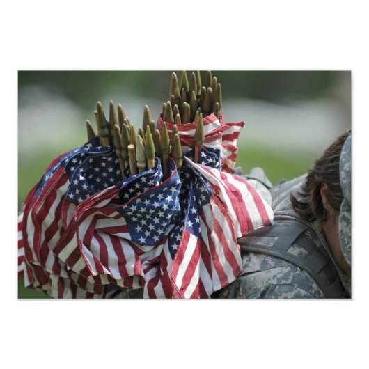 陸軍兵士のバックパック フォトプリント            (正面)