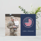 陸軍兵士軍隊旗退職招待状 招待状 (スタンド正面)