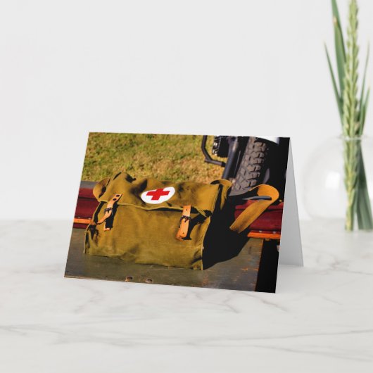 陸軍医療バッグ軍隊軍医 カード (正面)